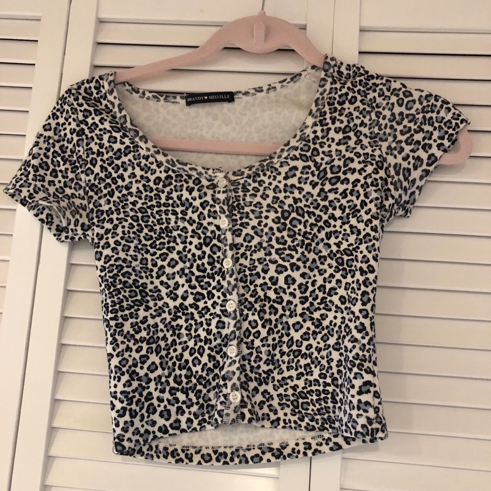 BRANDY BLUE CHEETAH TOP 🏯
